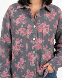 Jess Lea - Stretchy Denim Shacket