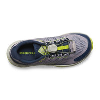 MERRELL Little Kid's Moab Flight Low Sneaker in grey navy citron - kids' sneaker - view 4