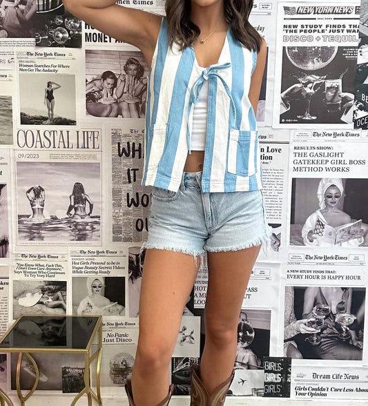 Hayden La - Shoreline Stripe Vest