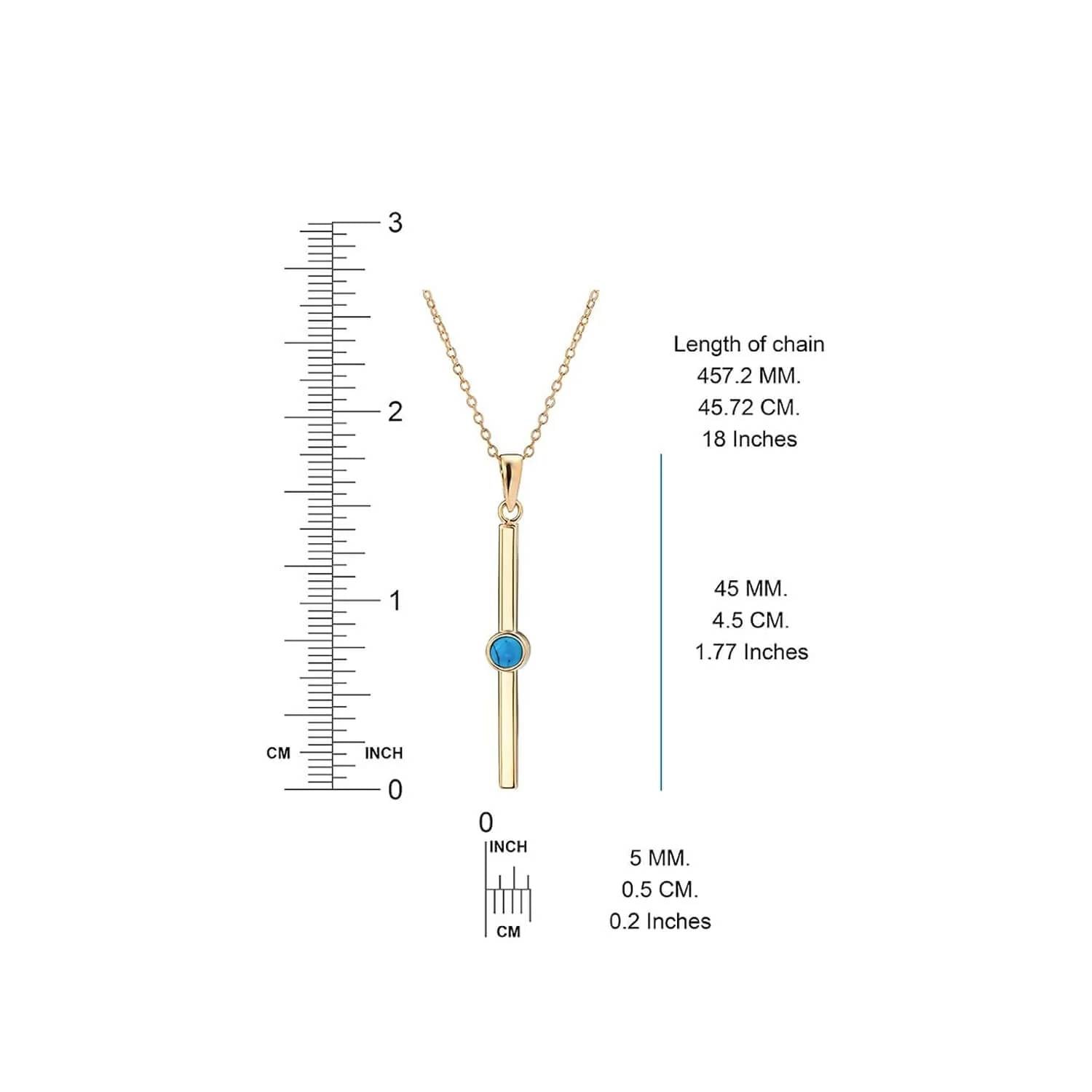 Gold & Honey - Women's Bar Pendant