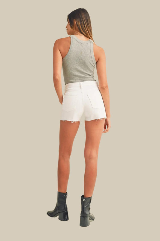 Just Black Denim - Ray High Waist Jean Shorts