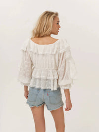 For Love & Lemons - Lilou Eyelet Top