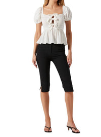 Astr - Darlene Puff Sleeve Top