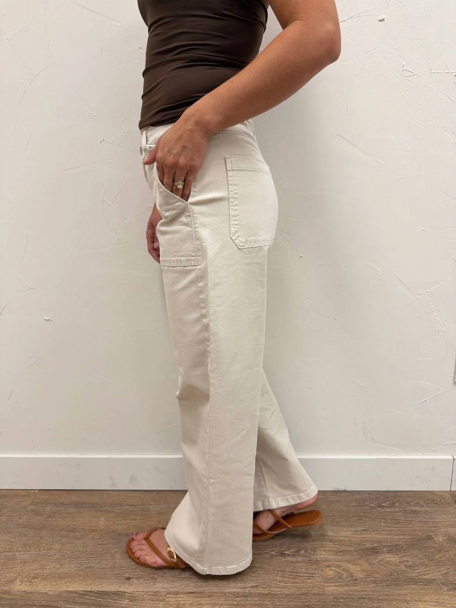 Just Black Denim - Twill Utility Pocket Relaxed Jeans