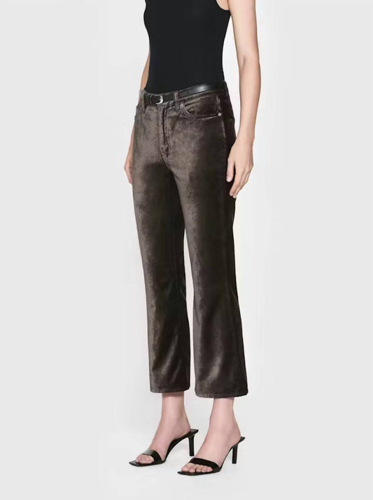 Frame - Le Crop Mini Boot Velvet High Rise Jeans