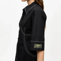 Ganni - Cotton Poplin Long Shirt Dress