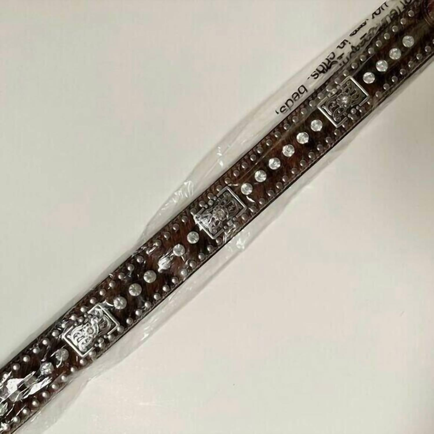 Nocona Boots - Men's Western Clear Bar Bling Belt