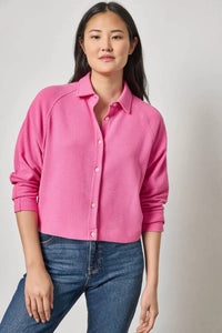 Lilla P - Easy Raglan Button Down Top