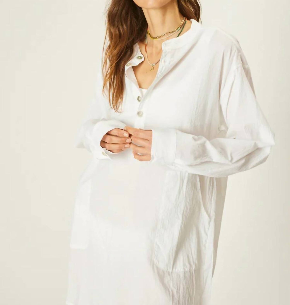 Natalie Martin - Apres Collarless Deep V-neck Top