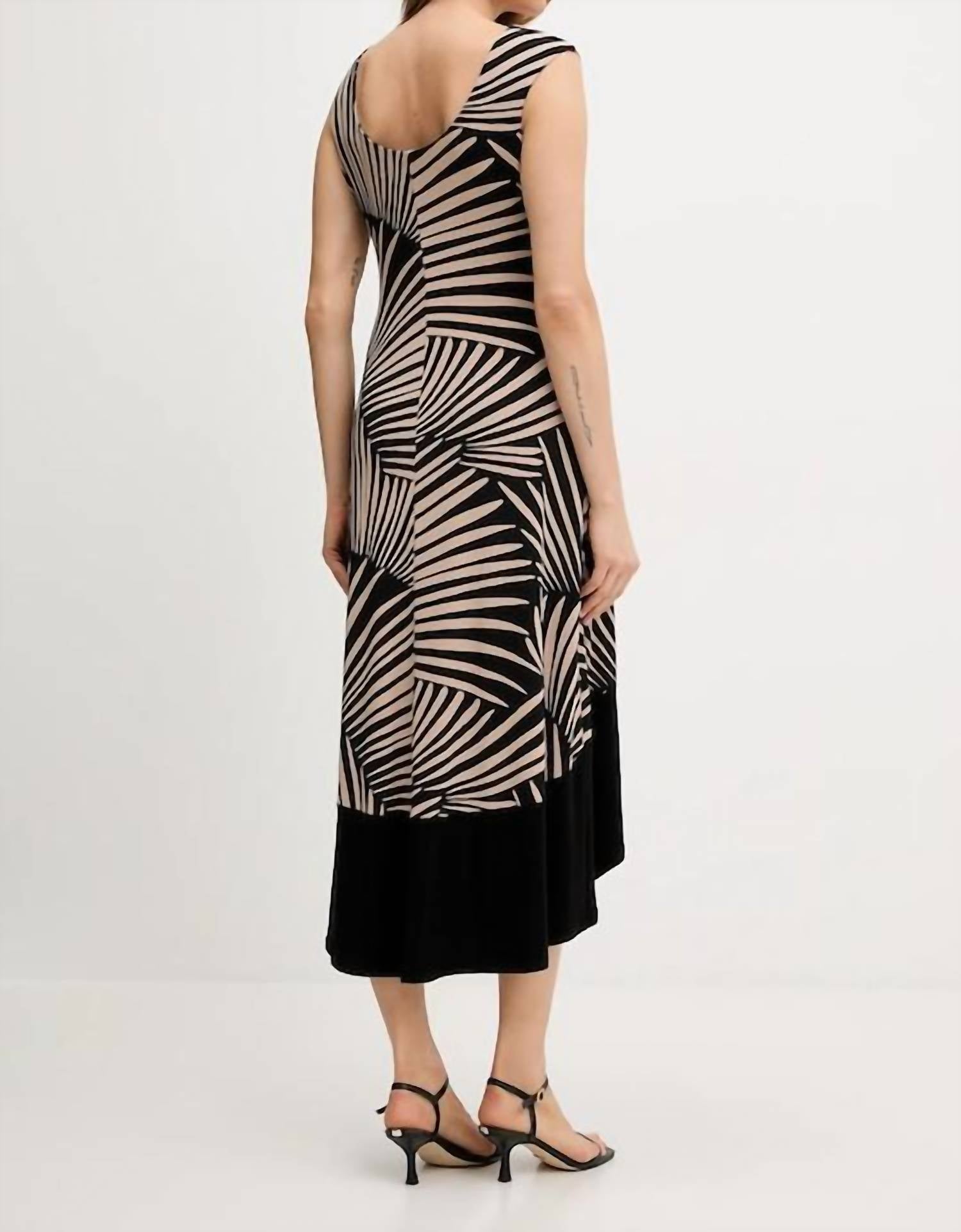 Joseph Ribkoff - Tropical Print High Low Sleeveless Dress