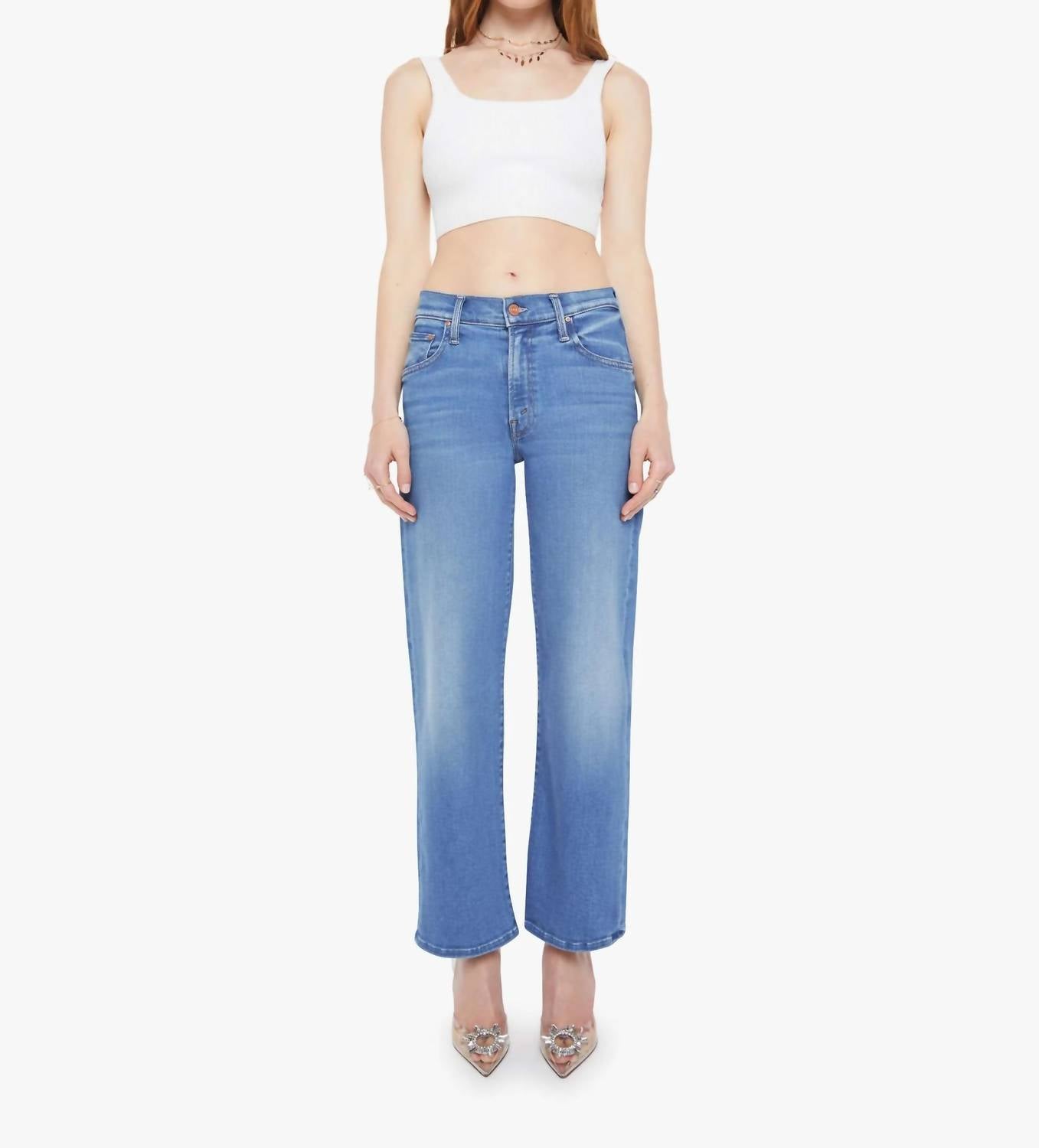 Mother - Mid Rise Rambler Zip Ankle Jeans