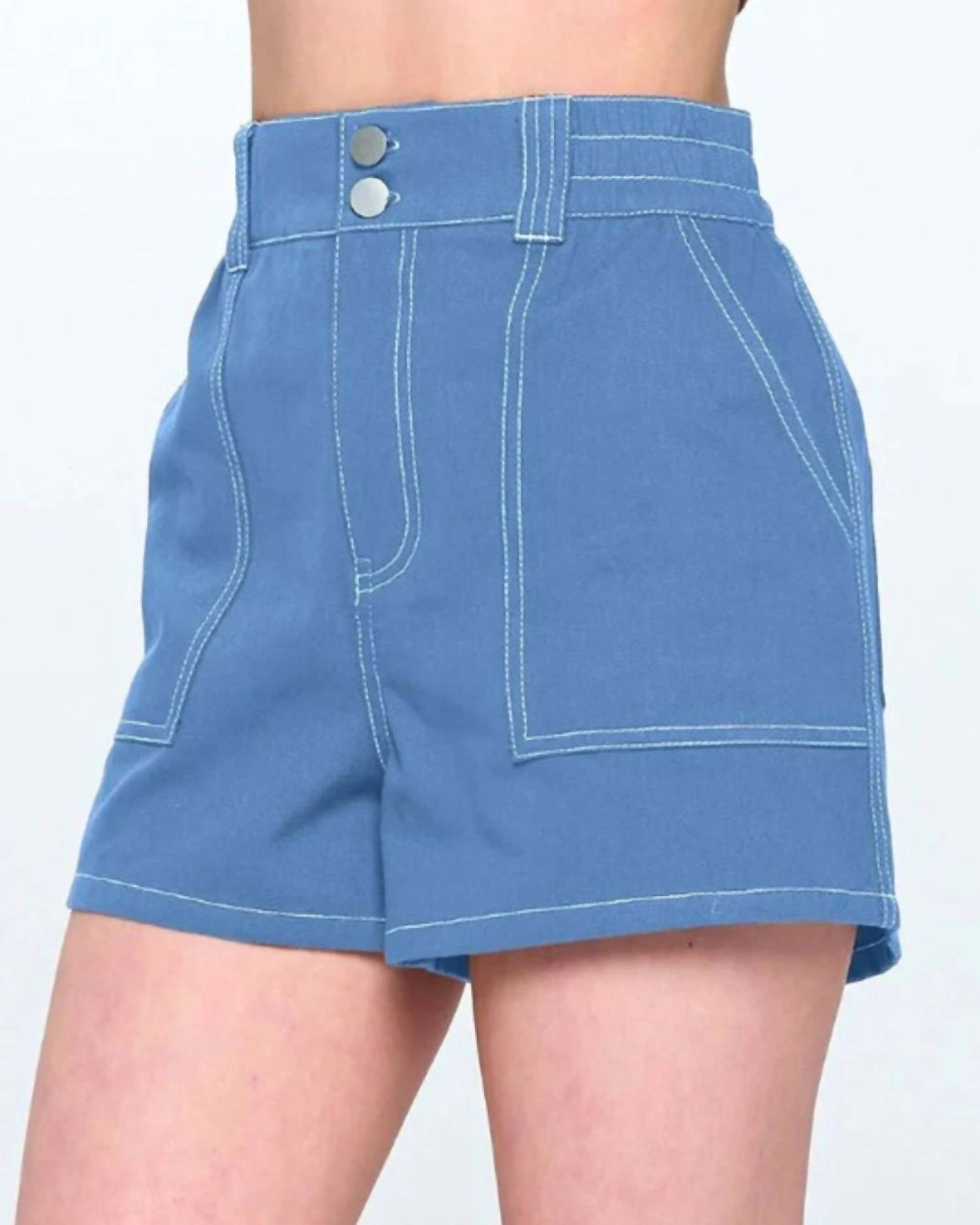 Entro - Shanice Contrast Stitch Shorts