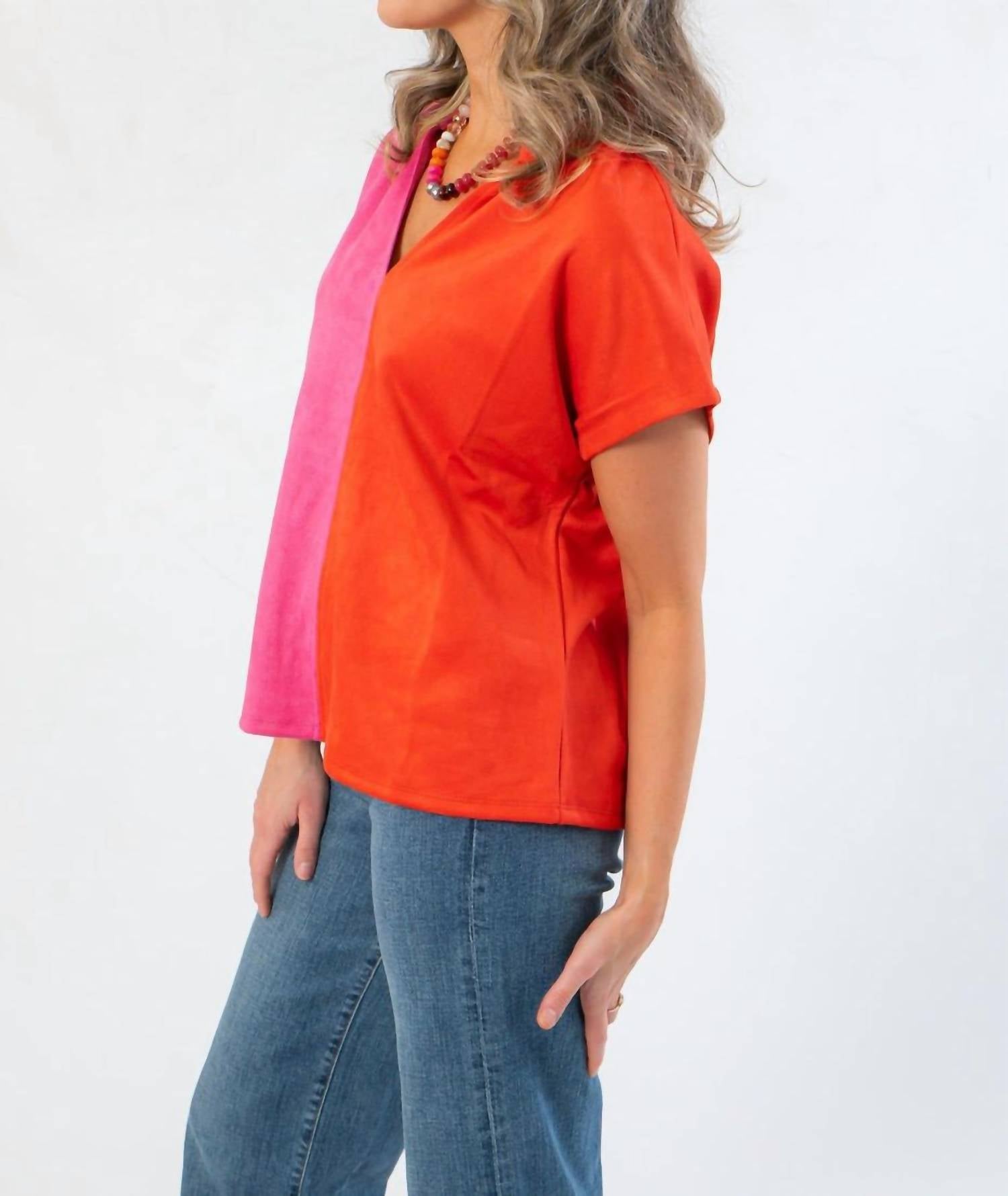 Thml - Dolly Two Tone Colorblock Blouse