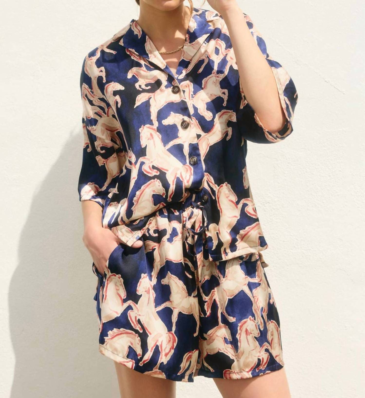 Dress Forum - Western Shirt And Shorts Set