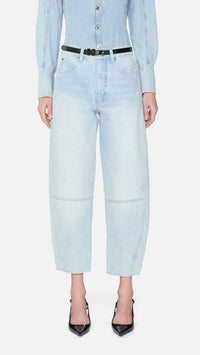 Frame - Twisted Barrel Mid Rise Jeans