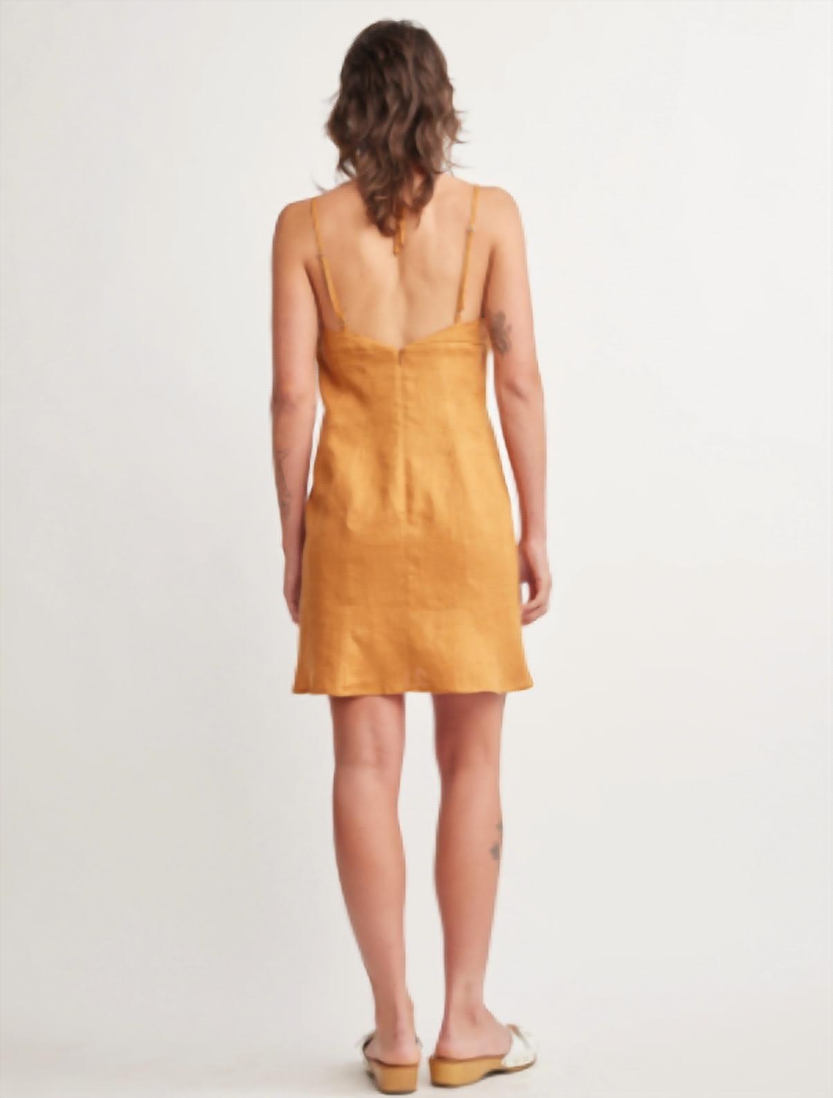 Self Contrast - Anais Adjustable Straps Mini Dress
