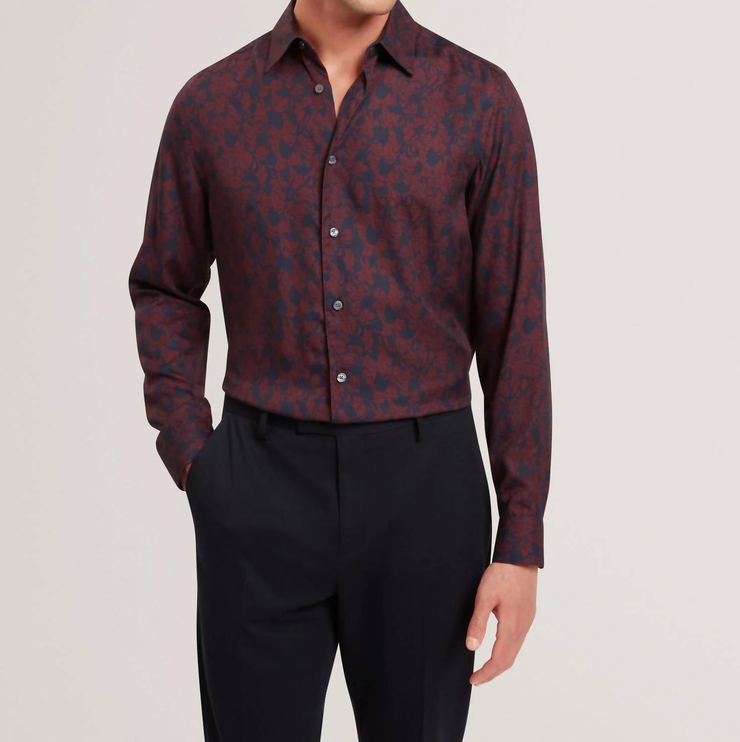 Ted Baker - Askelle Tonal Floral Print Shirt