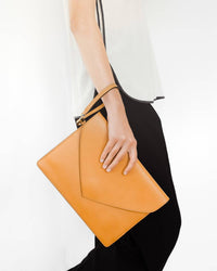 MODHER Women's Envelope Clutch Bag in camel - women's bag - view 8