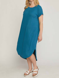Entro - Ribbed Pocket Midi Dress