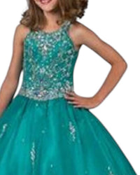 Little Rosie - Girl's Glitz Long National Pageant Dress