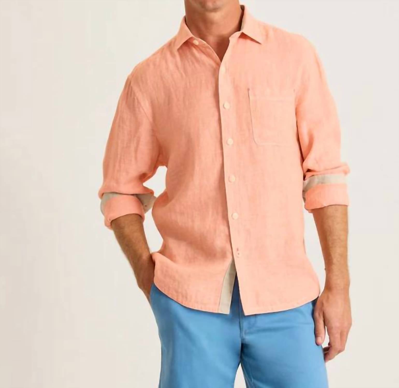 Tommy Bahama - Paradise Breezer Linen Long-sleeve Shirt