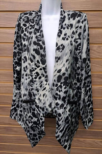 Rolypoly - Women's Open Leopard Blazer
