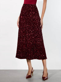Alice + Olivia - Maeve Sequin Slip Skirt