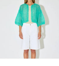 Maiami - MOHAIR SHORT SLEEVE CARDIGAN