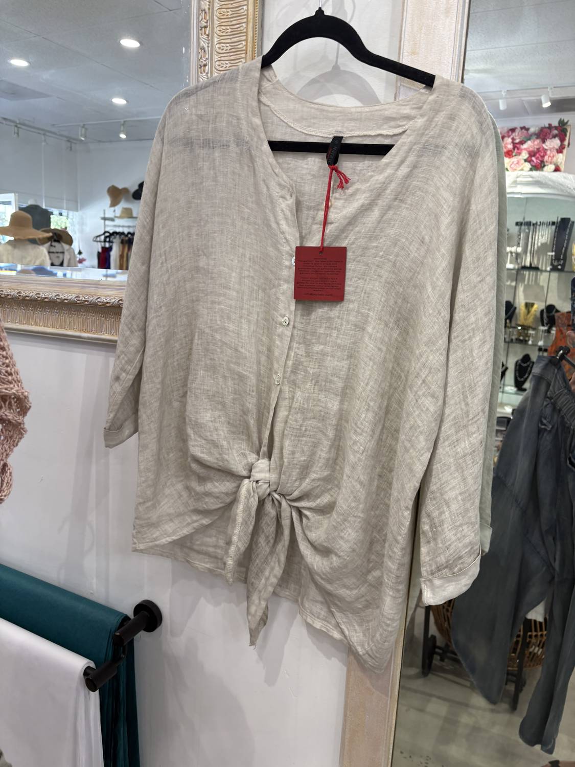 Inizio - Women's Tie Front Top