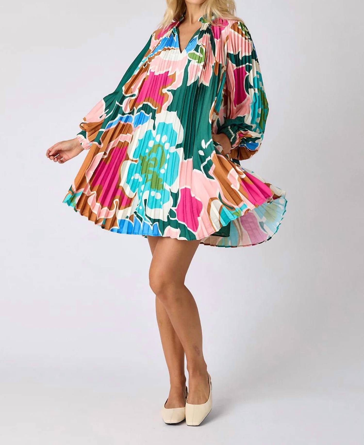 Crosby by Mollie Burch Heidi Dress in petal pop 1 - women's dress - detail view