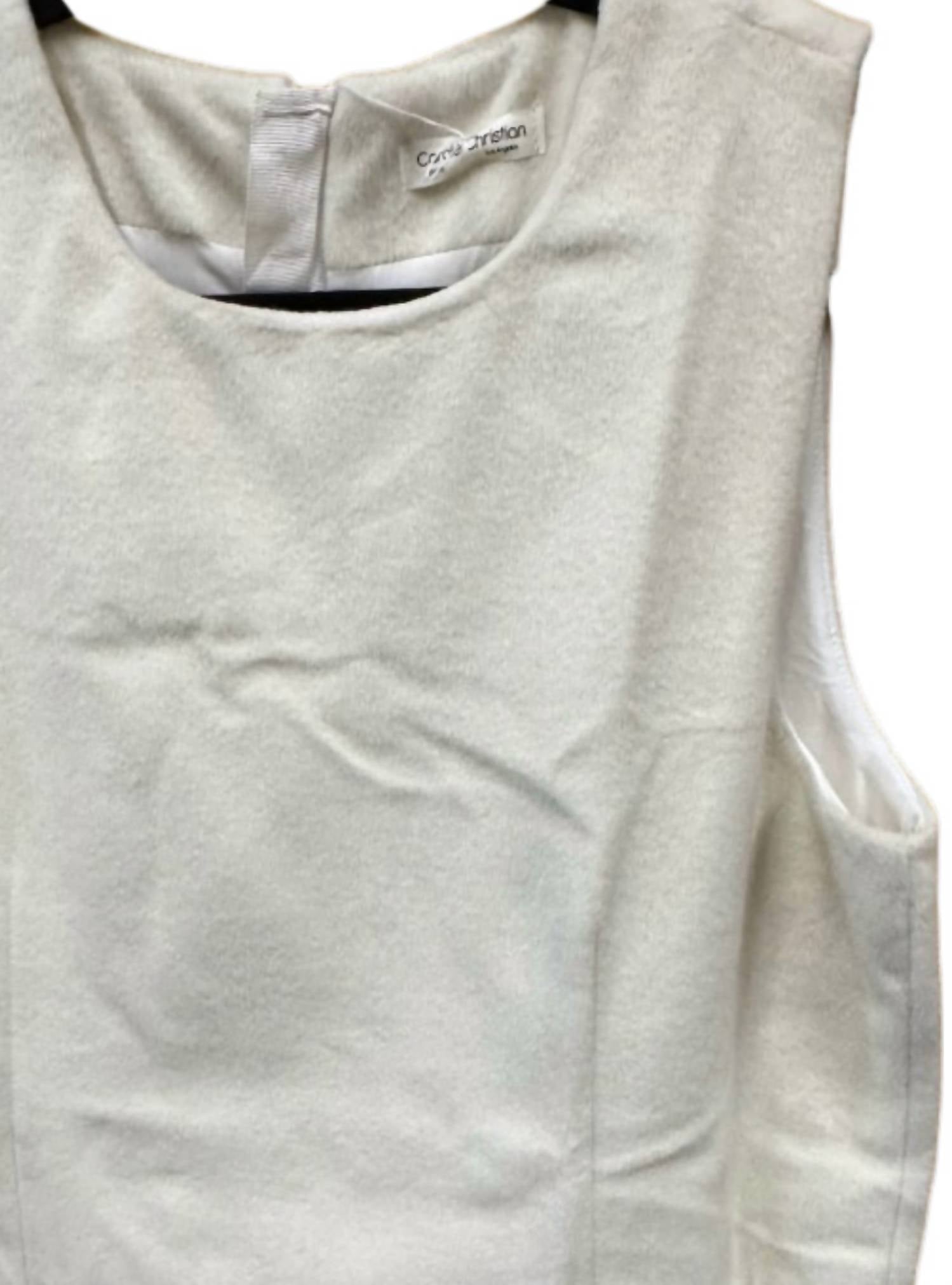 Carole Christian Women's Mod Mini Dress in cream - women's dress - alternate view