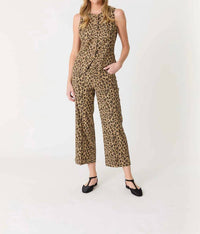 Level99 - Annabelle Leopard Print Crop Wide Leg Pant