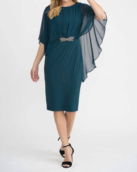 Joseph Ribkoff - Chiffon Cape Dress