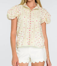 Elizabeth James The Label - Short Sleeve Emily Top
