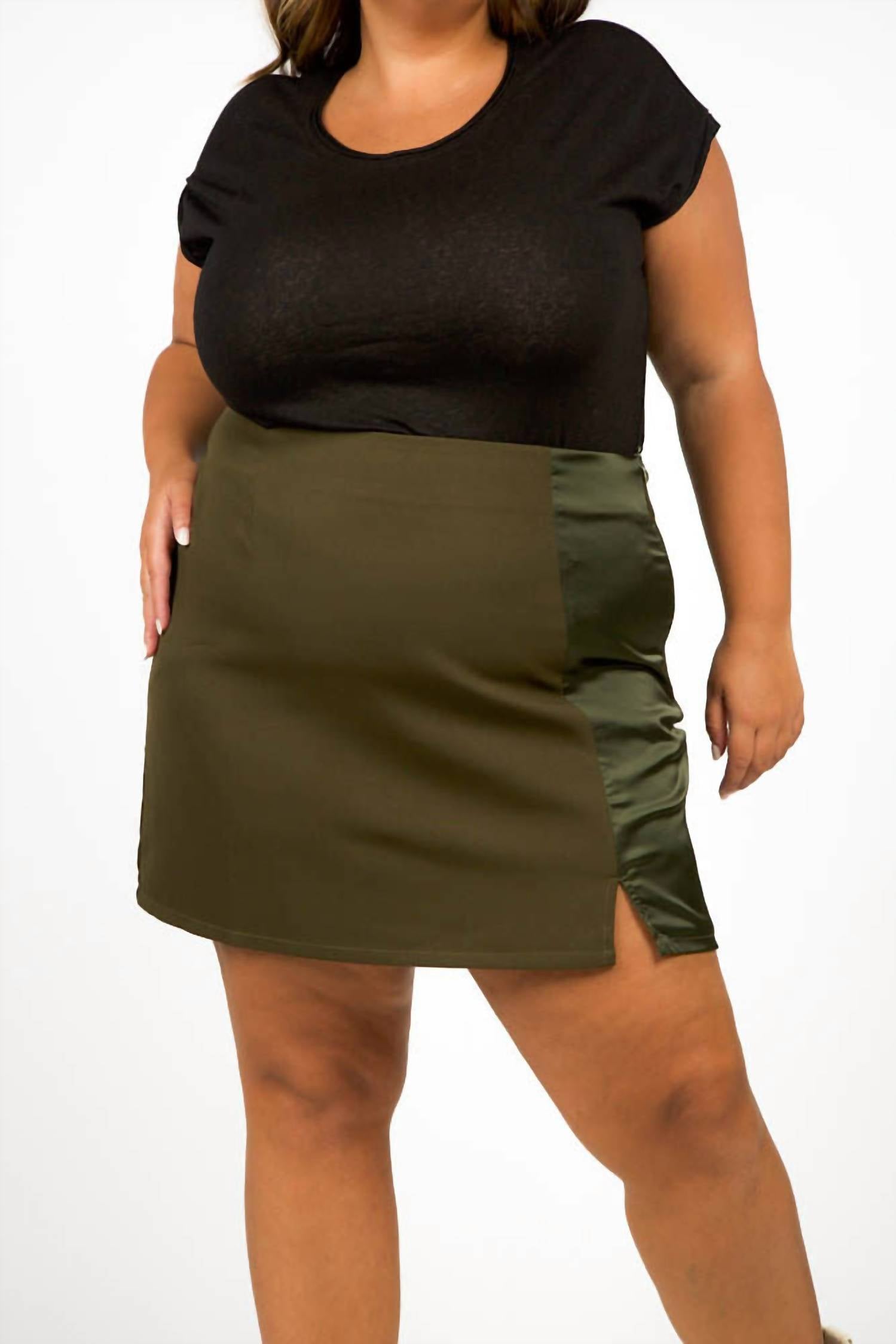 Never Fully Dressed - Khaki Mini Skirt