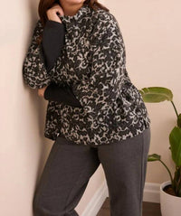 Tribal - Mock Long Sleeve Top - Plus