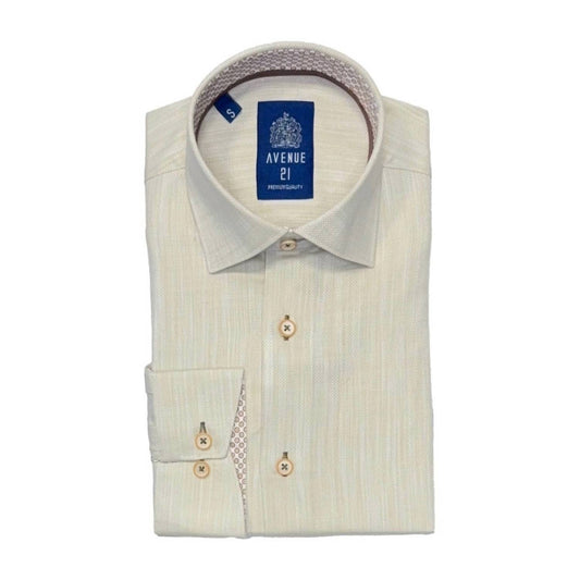 Avenue 21 - Men's Luxury Cotton Long Sleeve Shirt