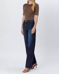 Vervet By Flying Monkey - 90's Super High Rise Wide Leg Denim Jeans