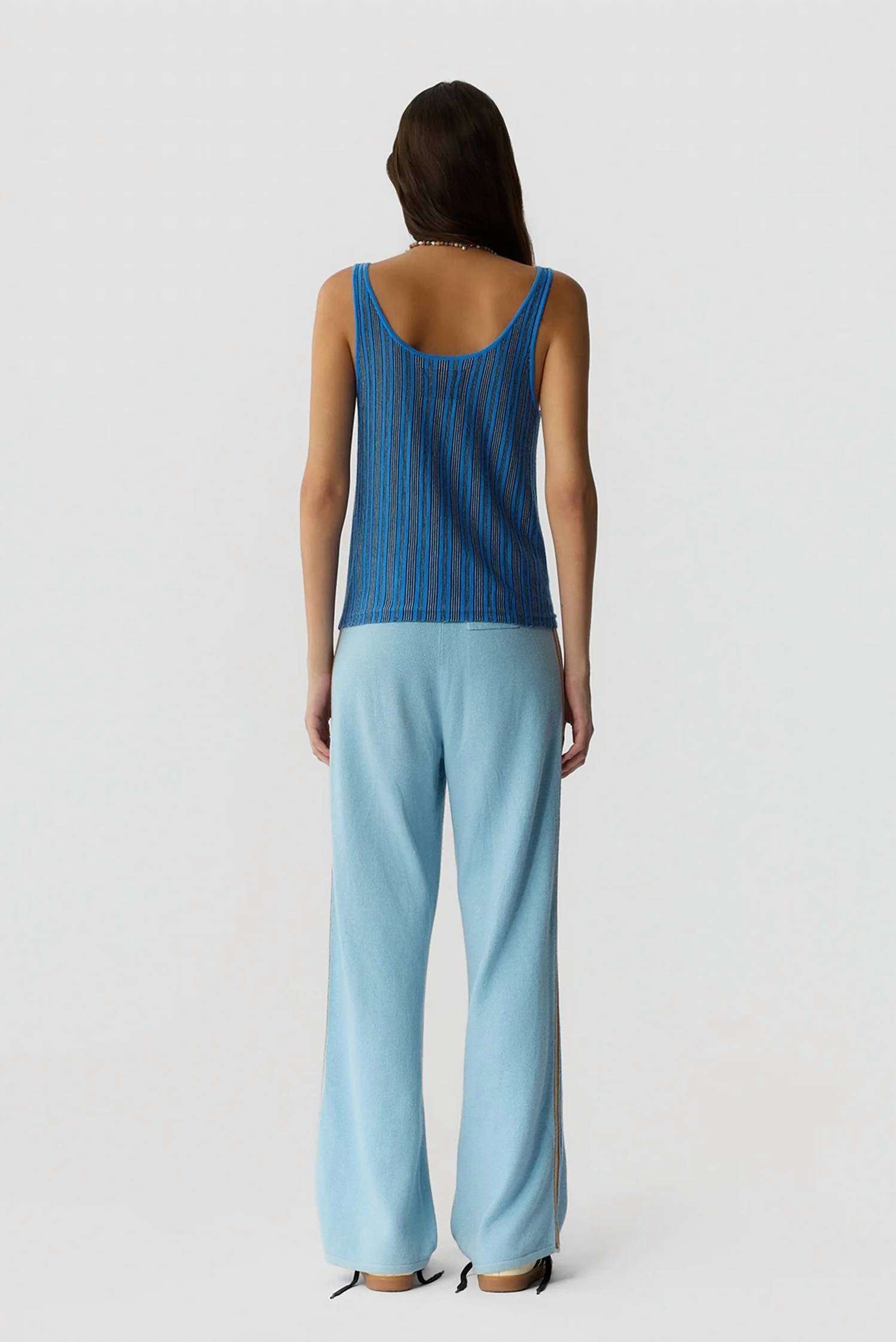 Guest In Residence - Fine Stripe Tank Top