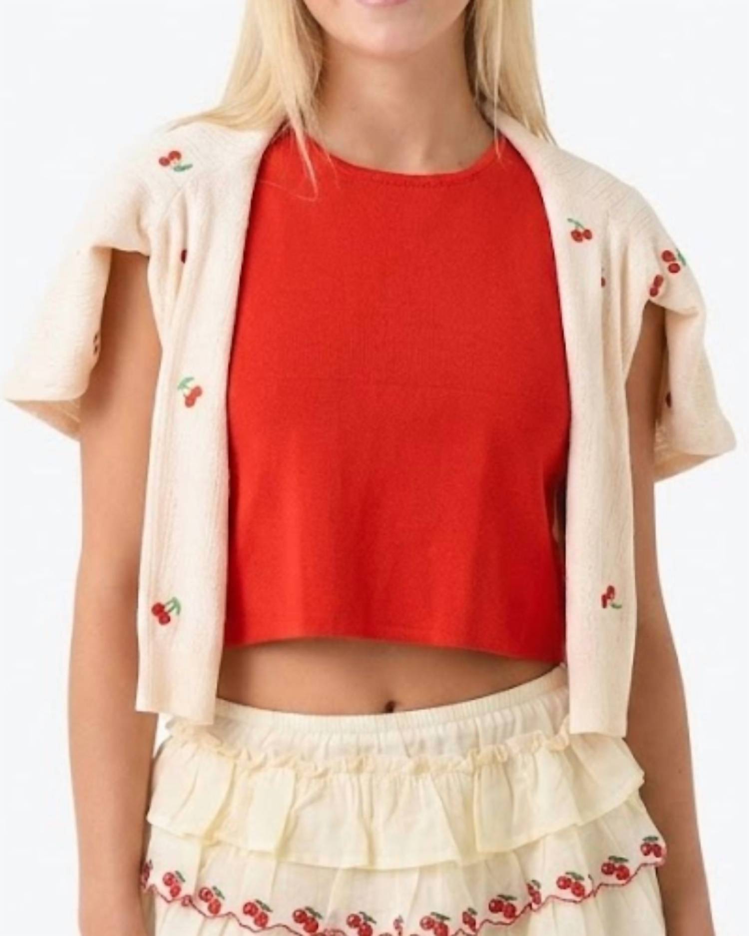 Lele - Jemma cherry cardigan