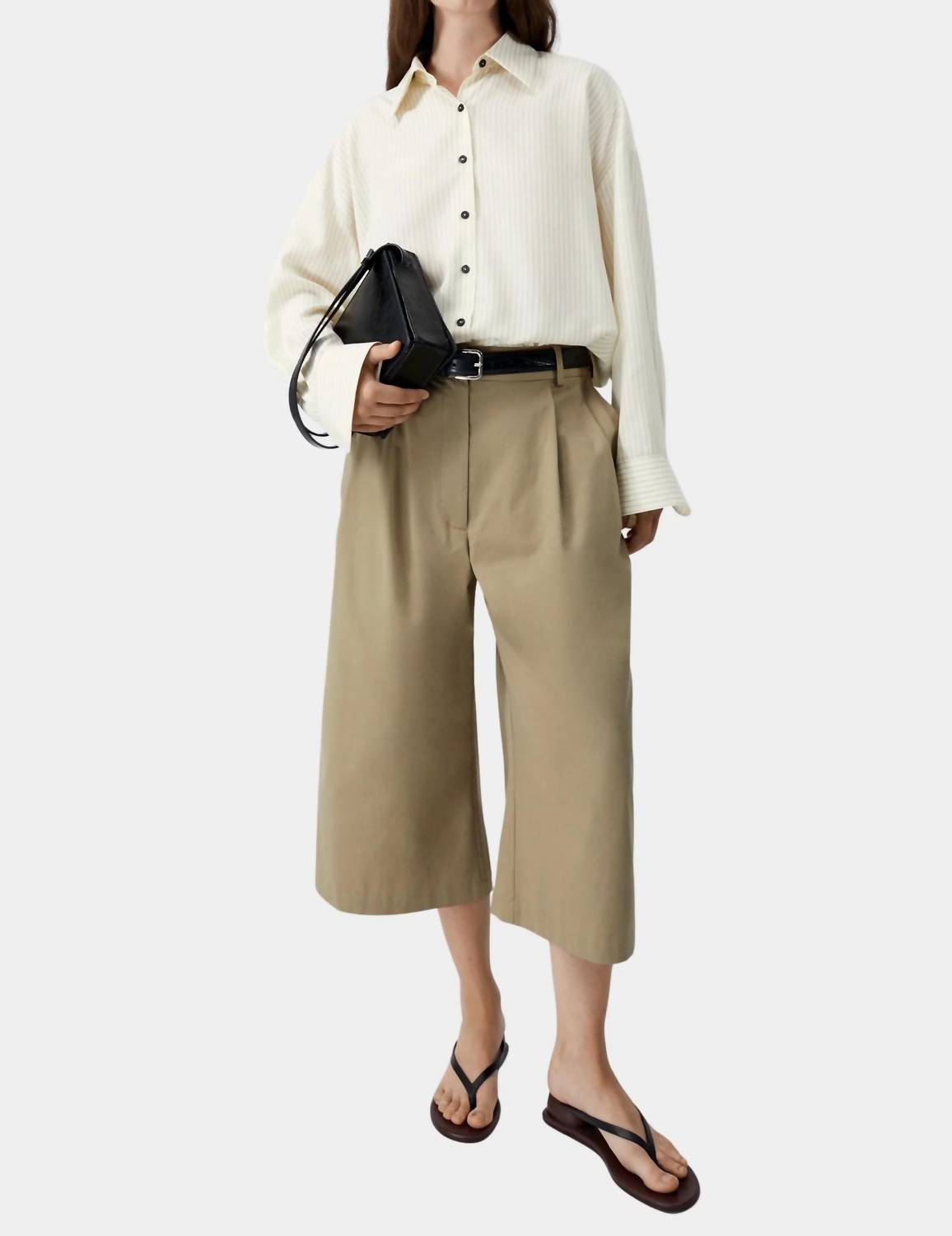 Cordera - Oversized Pencil Striped Shirt