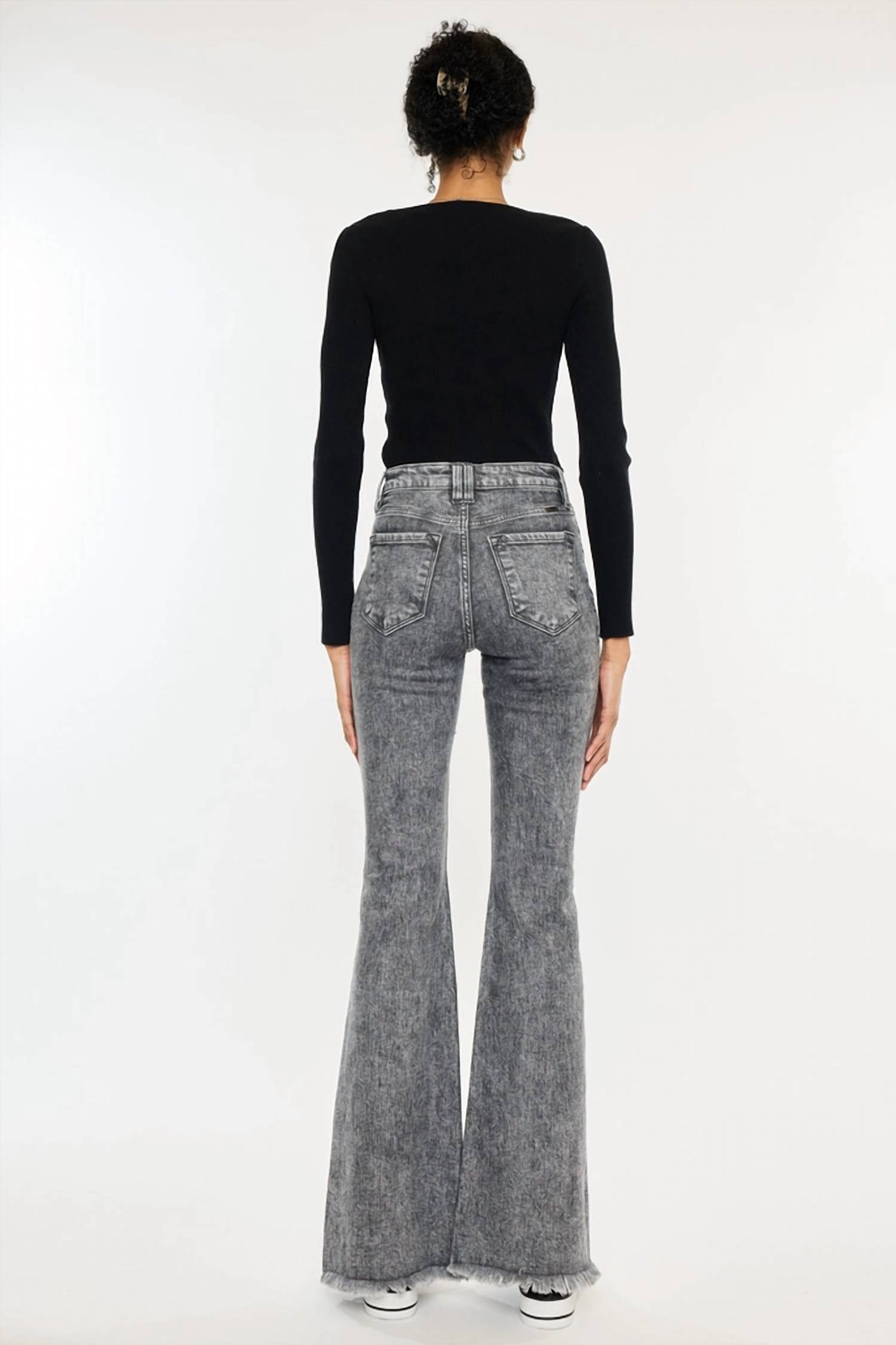 Kancan - Reya High Rise Flare Jeans