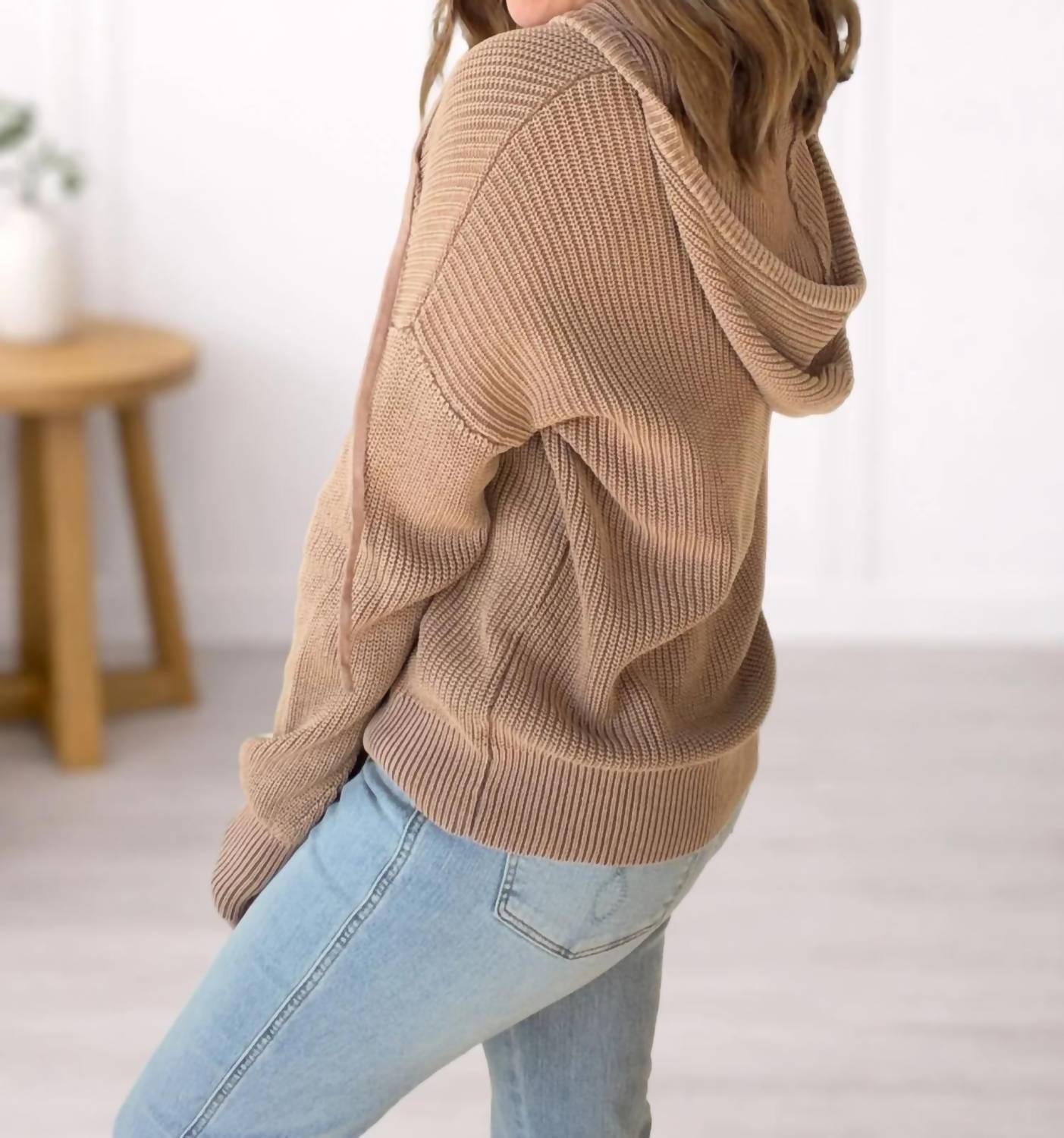 Be Cool - Chunky Knit Henley Sweater