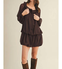 Mustard Seed Hazel Dress in brown - women's dress