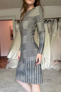 Isle Apparel - Long Sleeve Scuba Midi Dress
