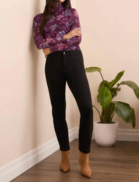Tribal - Audrey Boundless Stretch Denim Straight Leg Crop Jeans