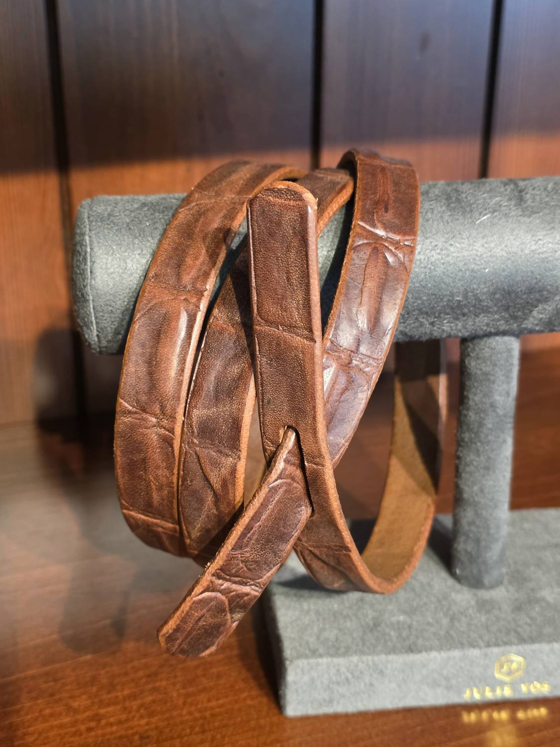 Wild Carrot - Leather Wrap Belt