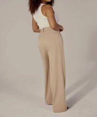 Favorite Daughter Favorite Wide Leg Pants in beige 1 - women's pants - alternate view