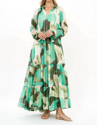 Oliphant - Long Sleeve Tassel Maxi Dress