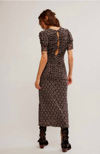 Free People Brielle Midi Dress in black - women's dress - alternate view